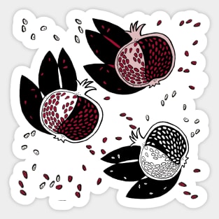 pomegranate Sticker